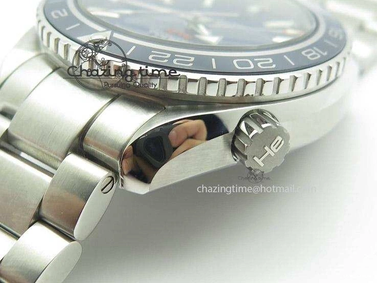 0326 Planet Ocean GMT 42mm V6F Best Edition Blue Bezel Blue Dial On SS Bracelet A ModernLook 8274